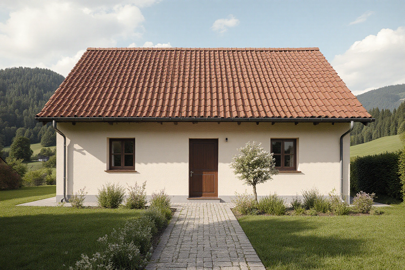 Eingeschossiges österreichisches Wohnhaus